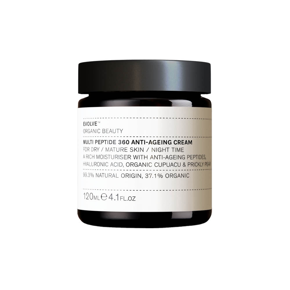 Evolve Organic Beauty Skincare Multi Peptide 360 Moisture Cream - 120ml Supersize