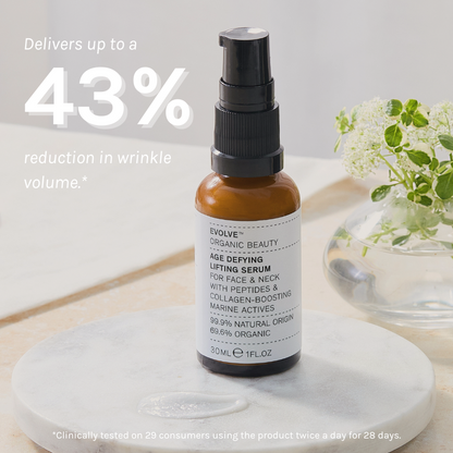 age defying lifting serum delivers up to 43% reduction in wrinkle volume