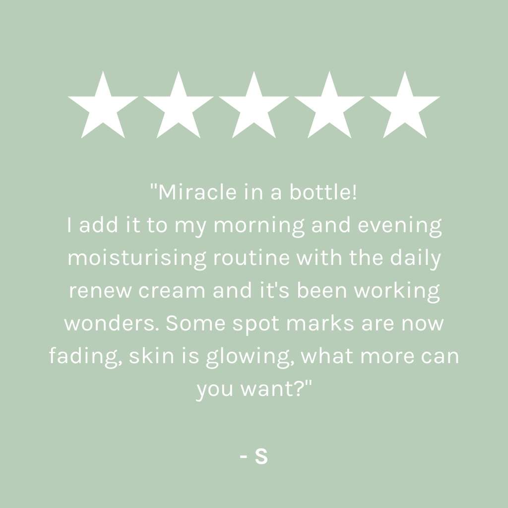&quot;Miracle in a bottle! I add it to my morning and evening routine with the daily renew cream and it&