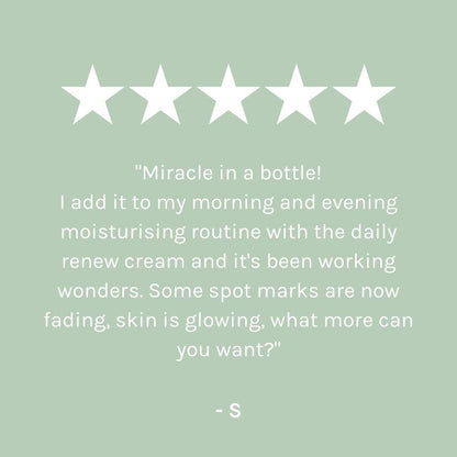 &quot;Miracle in a bottle! I add it to my morning and evening routine with the daily renew cream and it&