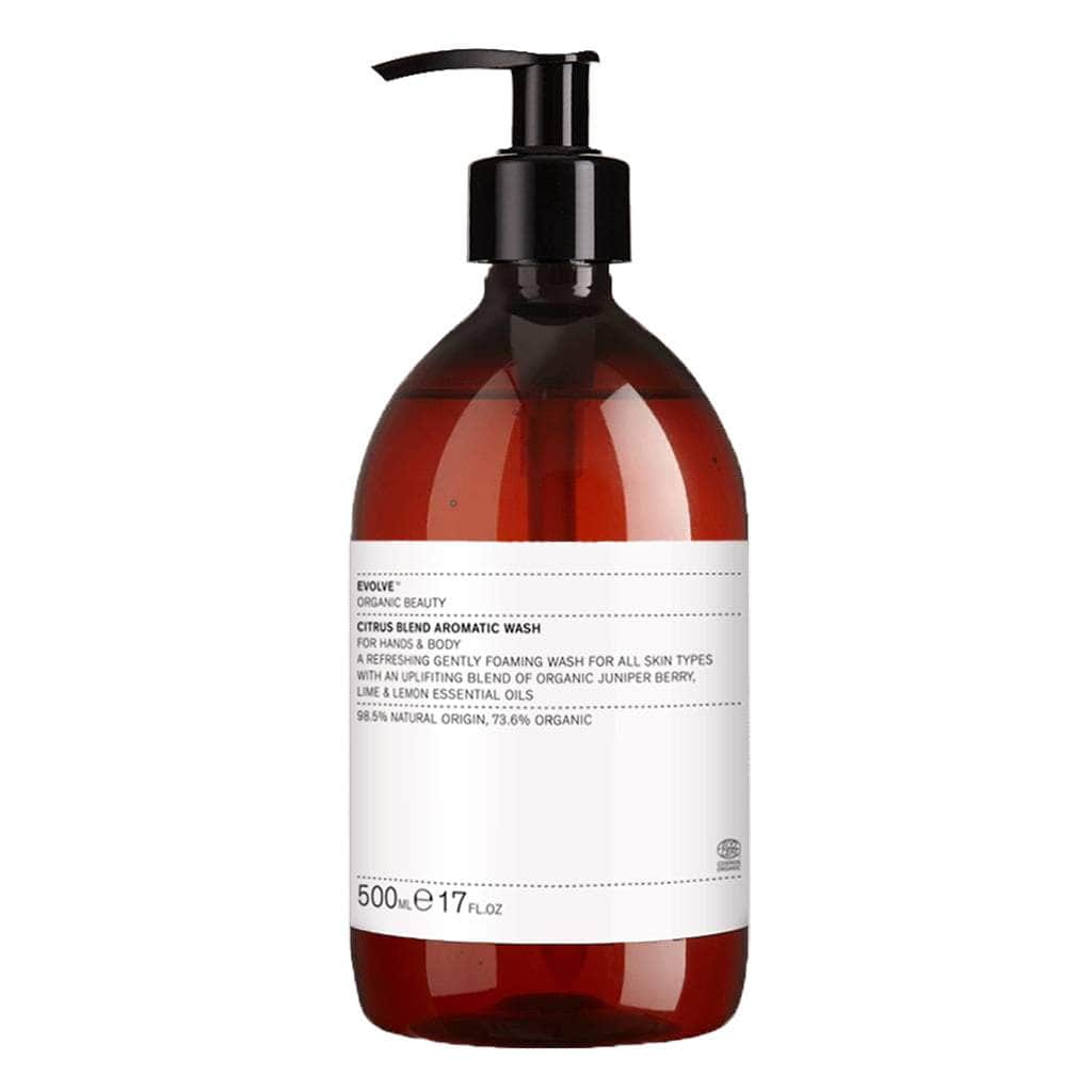 Evolve Organic Beauty Body Wash Citrus Blend Aromatic Wash - 500ml Citrus Blend Aromatic Hand &amp; Body Wash - Family Size