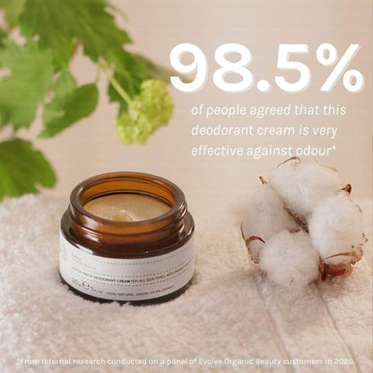 Evolve Organic Beauty Deodrant cream Cotton Fresh Natural Deodorant Cream