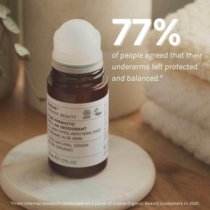 Evolve Organic Beauty Deodrant Pure Prebiotic Roll On Deodorant