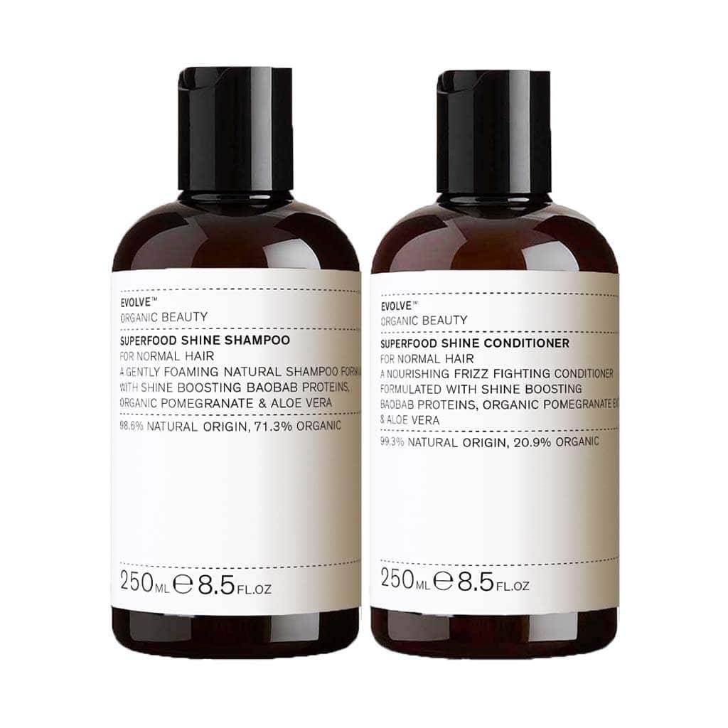 Evolve Organic Beauty Hair Care Superfood Shampoo &amp; Conditioner Duo