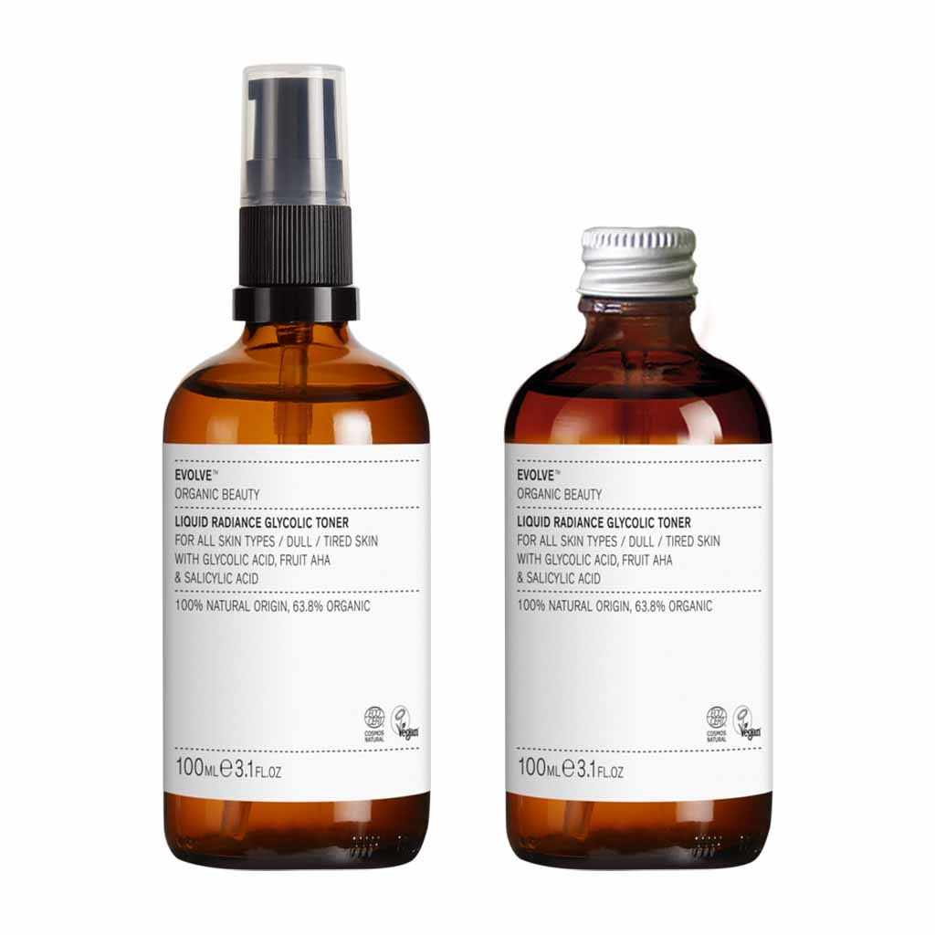 Evolve Skincare Liquid Radiance Glycolic Toner Refill Duo
