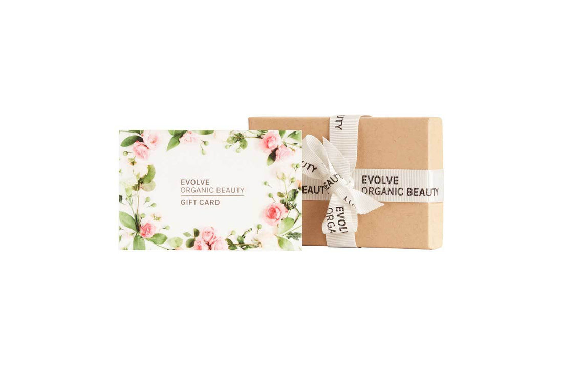 Evolve Organic Beauty Gift card - delivered by post
