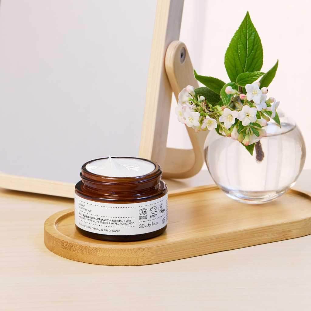 Evolve Organic Beauty Moisturizer Daily Renew Natural Face Cream - Travel Size